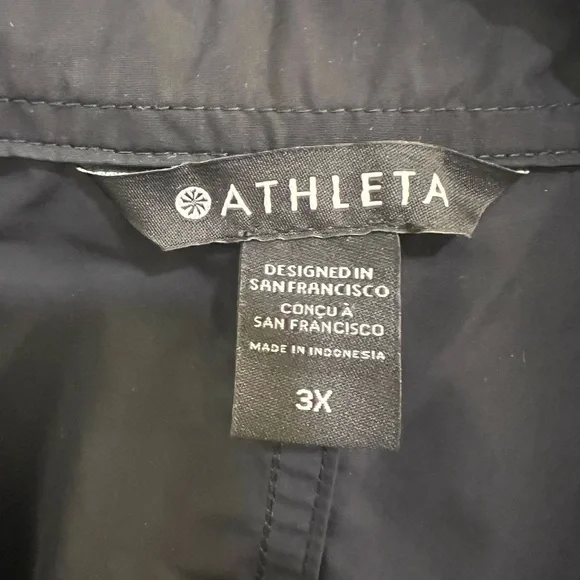 NWT ATHLETA black boundless vest Size 3X - Picture 5 of 6